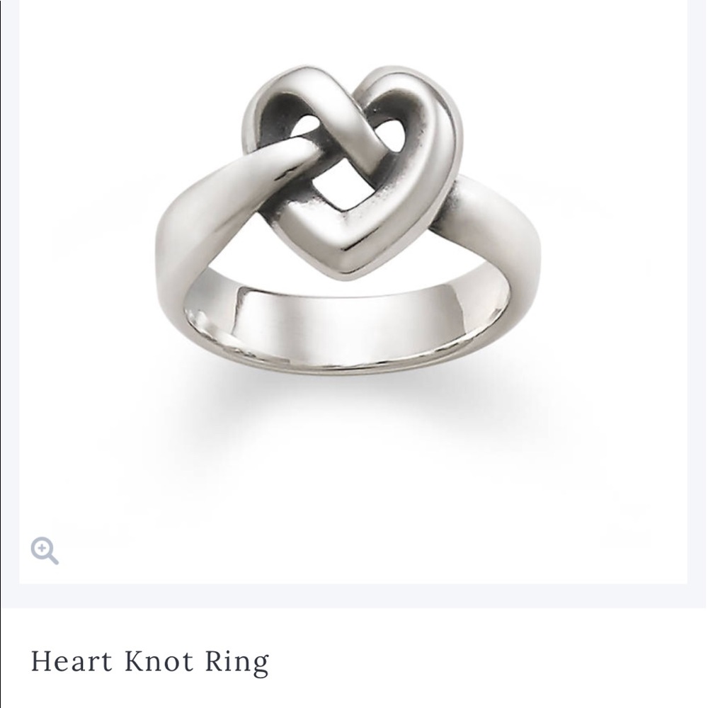 James Avery heart knot ring